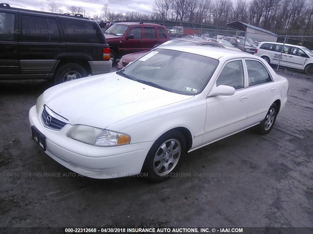 1YVGF22CX25282289 - 2002 MAZDA 626 LX WHITE photo 2