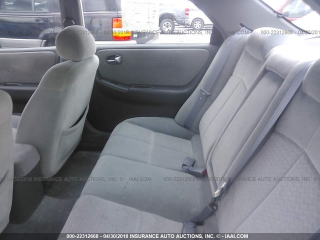 1YVGF22CX25282289 - 2002 MAZDA 626 LX WHITE photo 8