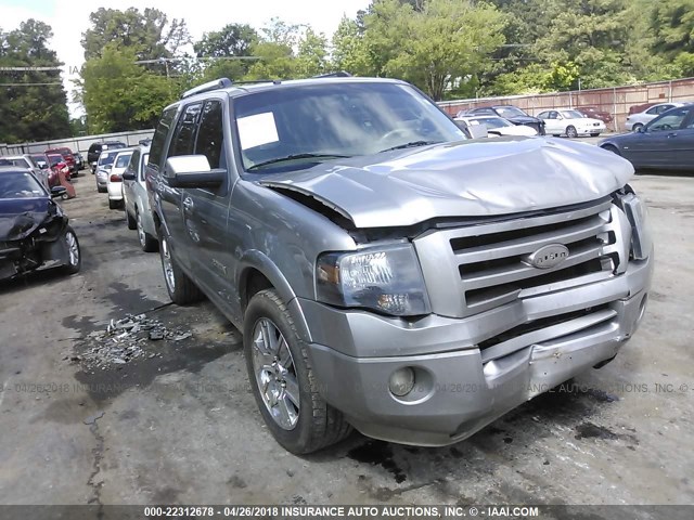 1FMFU19508LA21424 - 2008 FORD EXPEDITION LIMITED SILVER photo 1