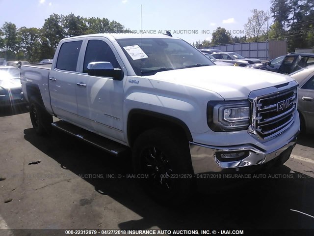 3GTU2NEC6HG166557 - 2017 GMC SIERRA K1500 SLT WHITE photo 1