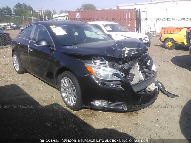 2G4GR5EK0C9164611 - 2012 BUICK REGAL BLACK photo 1