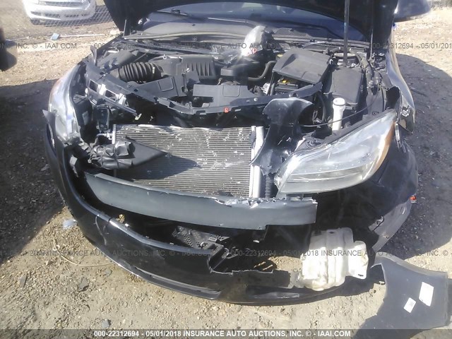 2G4GR5EK0C9164611 - 2012 BUICK REGAL BLACK photo 6