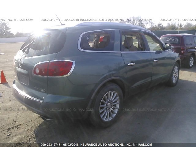 5GAEV23D69J211326 - 2009 BUICK ENCLAVE CXL TEAL photo 4