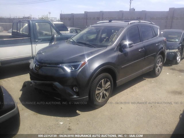 JTMWFREV1JJ170168 - 2018 TOYOTA RAV4 ADVENTURE/XLE 灰色 照片 2