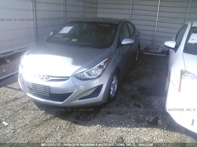 5NPDH4AE1FH596355 - 2015 HYUNDAI ELANTRA SE/SPORT/LIMITED GRAY photo 2