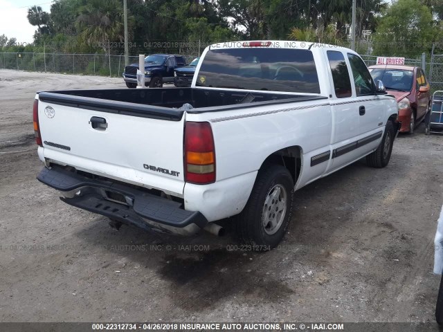 2GCEC19T2Y1392771 - 2000 CHEVROLET SILVERADO C1500 WHITE photo 4