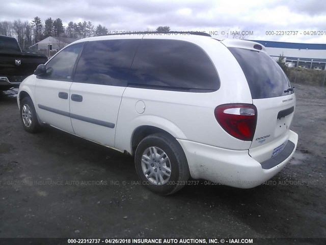 1D4GP24R97B254323 - 2007 DODGE GRAND CARAVAN SE WHITE photo 3