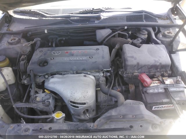 4T1BE32K52U020004 - 2002 TOYOTA CAMRY LE/XLE/SE შავი ფოტო 10