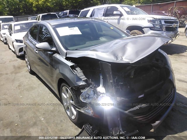 5NPDH4AE1DH416708 - 2013 HYUNDAI ELANTRA GLS/LIMITED SILVER photo 1