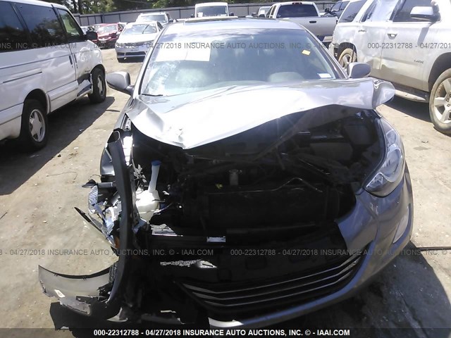 5NPDH4AE1DH416708 - 2013 HYUNDAI ELANTRA GLS/LIMITED SILVER photo 6