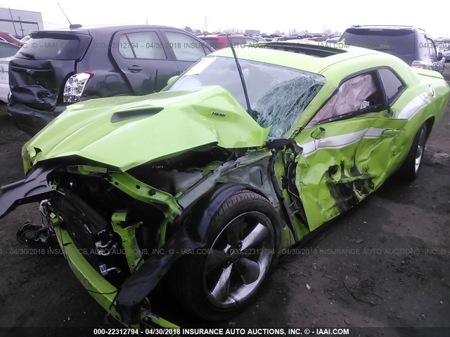 2C3CDZBT0FH709047 - 2015 DODGE CHALLENGER SXT PLUS GREEN photo 6