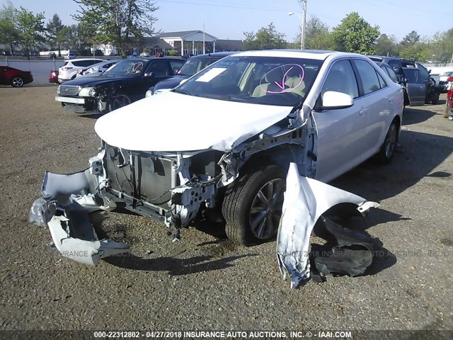 4T1BF1FK7EU368502 - 2014 TOYOTA CAMRY L/SE/LE/XLE WHITE photo 2