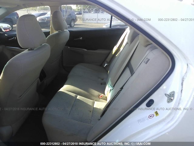 4T1BF1FK7EU368502 - 2014 TOYOTA CAMRY L/SE/LE/XLE 白色 照片 8