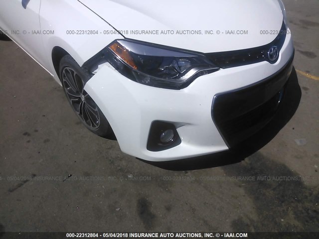 2T1BURHE5EC029489 - 2014 TOYOTA COROLLA L/LE/LE PLS/PRM/S/S PLS WHITE photo 6