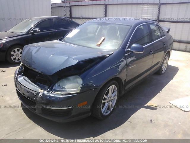 3VWRF71K46M742290 - 2006 VOLKSWAGEN JETTA 2.5 BLUE photo 2