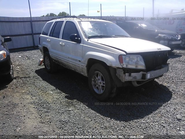 1J4GW58N6YC103891 - 2000 JEEP GRAND CHEROKEE LIMITED WHITE photo 1