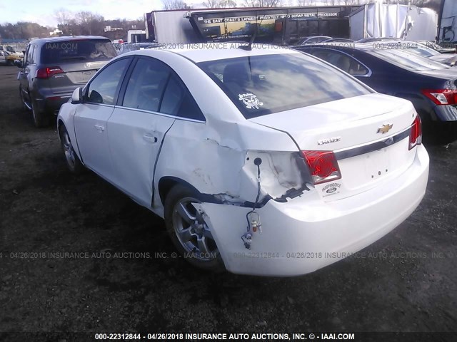 1G1PC5SB9E7422602 - 2014 CHEVROLET CRUZE LT WHITE photo 3