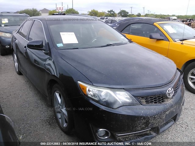 4T1BF1FK5EU378607 - 2014 TOYOTA CAMRY L/SE/LE/XLE 蓝色 照片 1