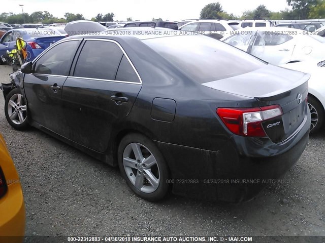 4T1BF1FK5EU378607 - 2014 TOYOTA CAMRY L/SE/LE/XLE 蓝色 照片 3