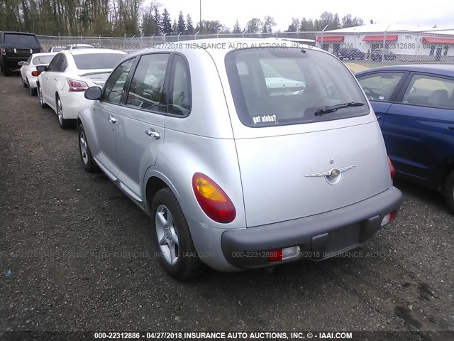 3C4FY48B12T379211 - 2002 CHRYSLER PT CRUISER CLASSIC SILVER photo 3