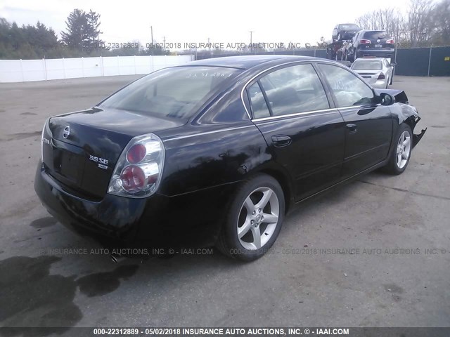 1N4BL11D05C186576 - 2005 NISSAN ALTIMA SE/SL/SE-R BLACK photo 4