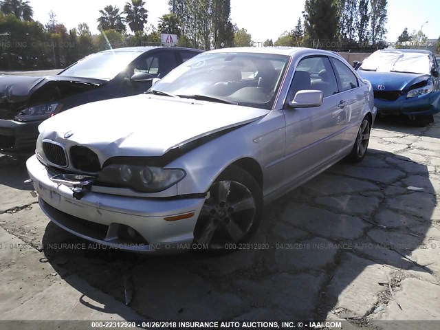 WBABV13414JT20181 - 2004 BMW 325 CI SULEV GRAY photo 2