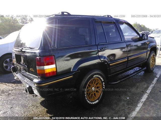 1J4FX78S3SC773447 - 1995 JEEP GRAND CHEROKEE LIMITED BLACK photo 4