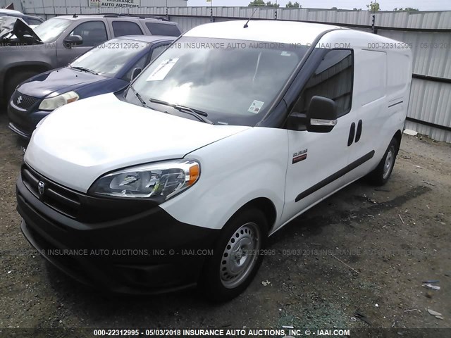 ZFBERFAB1H6E00940 - 2017 RAM PROMASTER CITY  WHITE photo 2