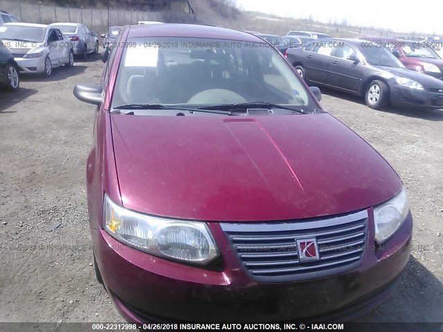 1G8AZ52F35Z160752 - 2005 SATURN ION LEVEL 2 RED photo 6