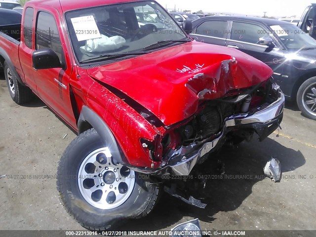 5TEWN72N64Z369335 - 2004 TOYOTA TACOMA XTRACAB RED photo 6