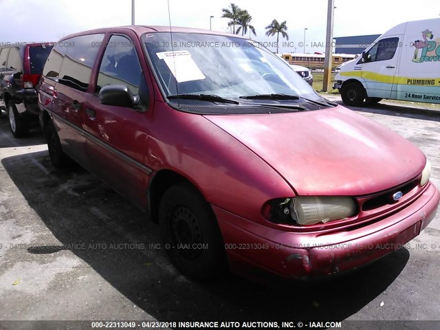 2FMDA5142VBD09659 - 1997 FORD WINDSTAR WAGON RED photo 1