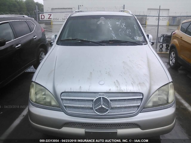 4JGAB54E8WA031674 - 1998 MERCEDES-BENZ ML 320 SILVER photo 6