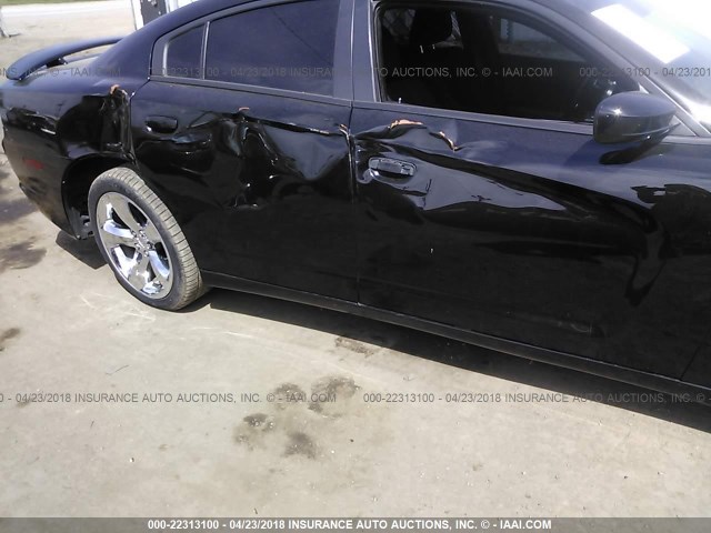 2C3CDXCT2EH147184 - 2014 DODGE CHARGER R/T BLACK photo 6