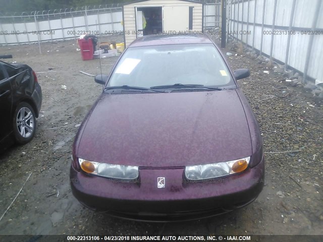 1G8ZH54852Z127199 - 2002 SATURN SL1 MAROON photo 6