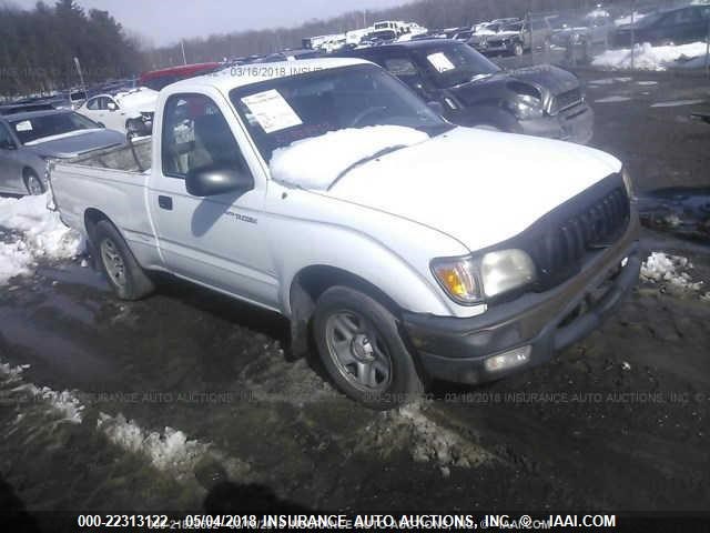 5TENL42N91Z808331 - 2001 TOYOTA TACOMA WHITE photo 1