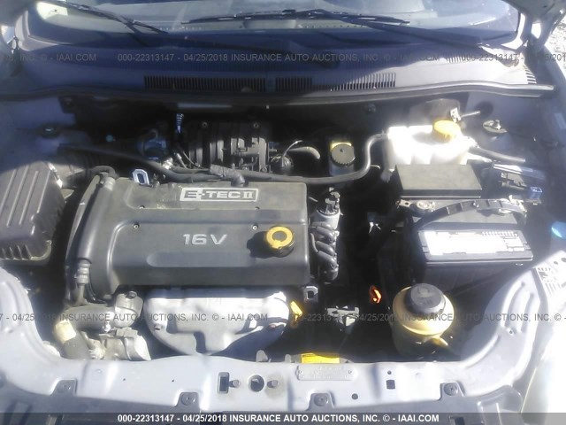 KL1TD56648B143356 - 2008 CHEVROLET AVEO LS GRAY photo 10