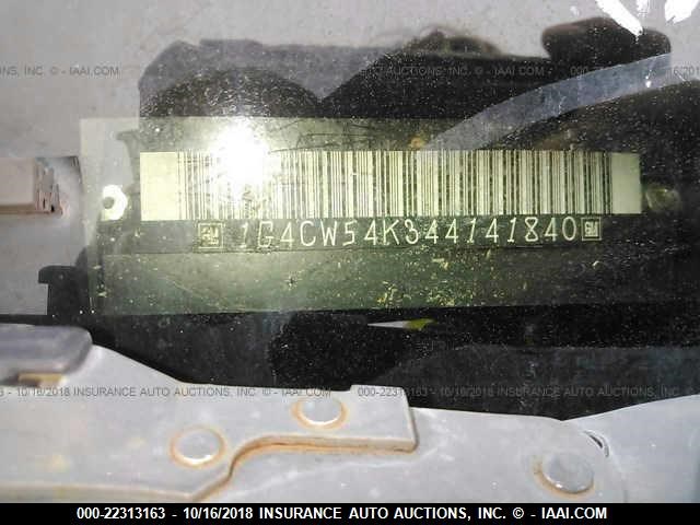 1G4CW54K344141840 - 2004 BUICK PARK AVENUE  SILVER photo 9