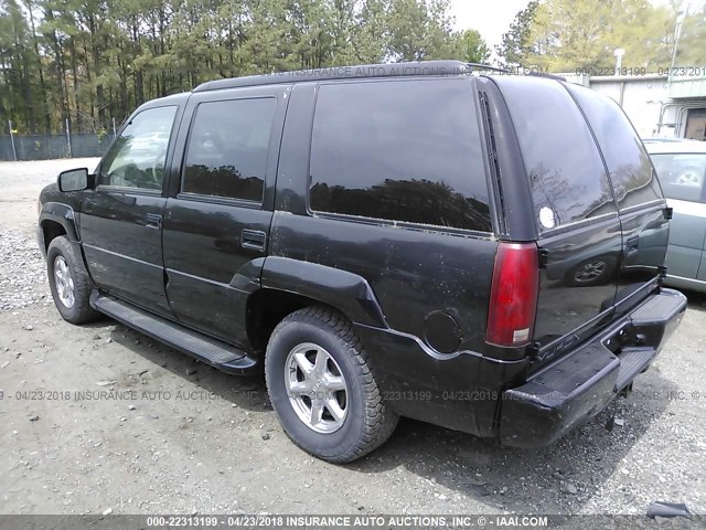 1GKEK63R4YR209444 - 2000 GMC DENALI BLACK photo 3