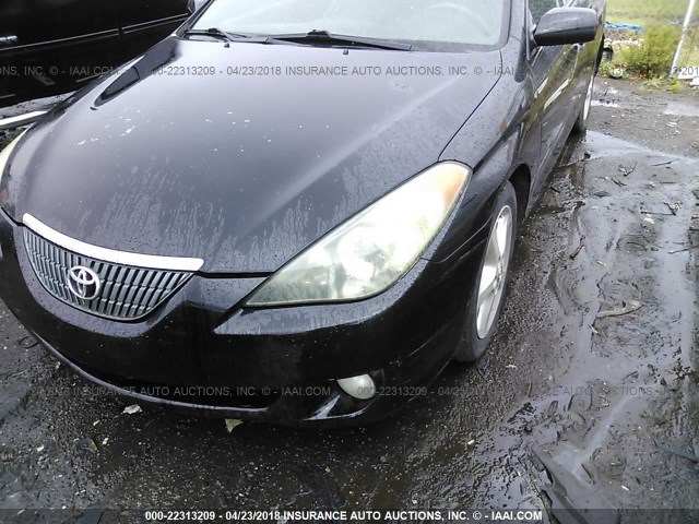 4T1CA38P66U076221 - 2006 TOYOTA CAMRY SOLARA SE/SLE BLACK photo 6