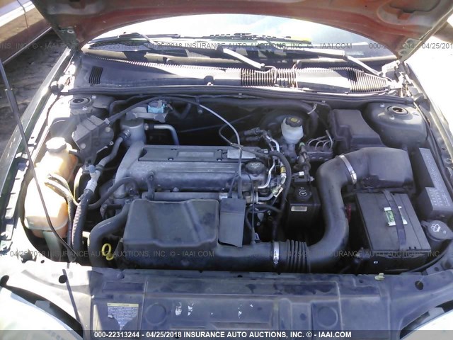 1G1JC52F637322625 - 2003 CHEVROLET CAVALIER GREEN photo 10