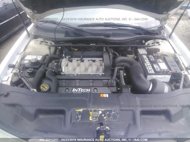 1LNHM97V81Y649167 - 2001 LINCOLN CONTINENTAL  Weiß Foto 10