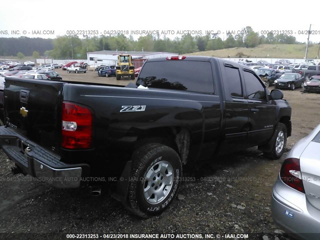 1GCRCSE08CZ317642 - 2012 CHEVROLET SILVERADO C1500 LT BLACK photo 4