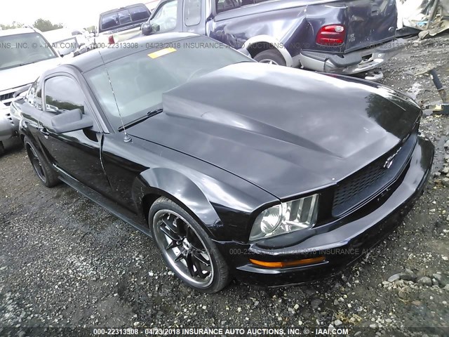 1ZVFT80N555158627 - 2005 FORD MUSTANG BLACK photo 1