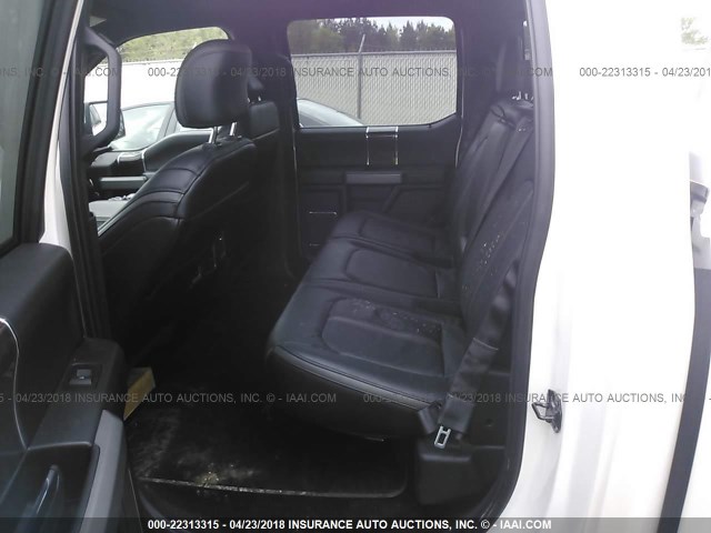 1FTEW1CG8FFB29256 - 2015 FORD F150 SUPERCREW WHITE photo 8