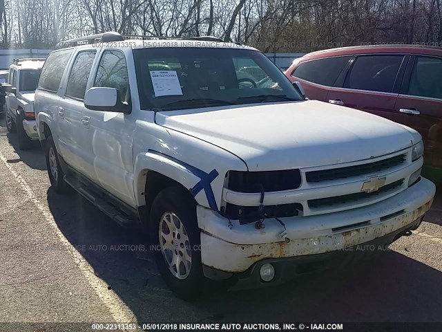 3GNFK16Z05G174516 - 2005 CHEVROLET SUBURBAN K1500 WHITE photo 1