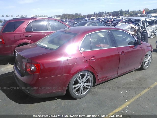 3VWSG71K46M632936 - 2006 VOLKSWAGEN JETTA 2.5 OPTION PACKAGE 1 BURGUNDY photo 4