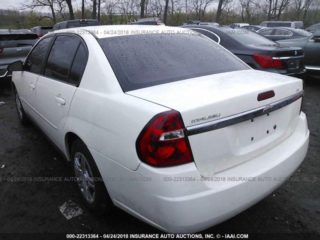 1G1ZS58F17F109302 - 2007 CHEVROLET MALIBU LS 白色 照片 3