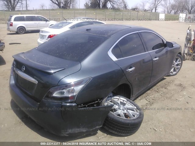 1N4AA5AP3AC821285 - 2010 NISSAN MAXIMA S/SV GRAY photo 4