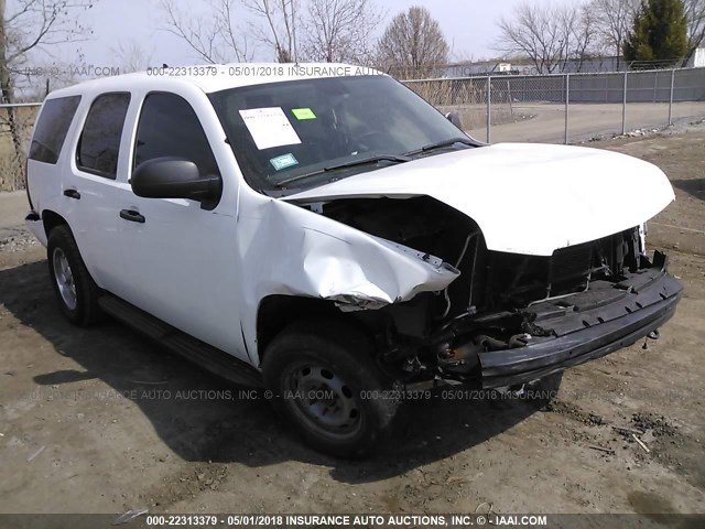 1GNMCAE09AR263177 - 2010 CHEVROLET TAHOE C1500  LS WHITE photo 1