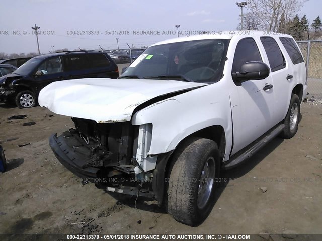 1GNMCAE09AR263177 - 2010 CHEVROLET TAHOE C1500  LS WHITE photo 2